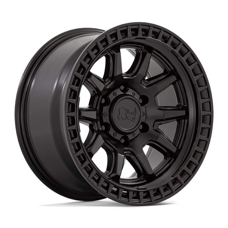 Black Rhino Hard Alloys Calico 17x8.5 Matte Black 34mm ET 72.56mm CB 5x114.3