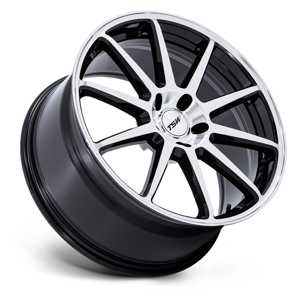TSW TW004 Canard 19x10.5 Gloss Black w/Machined Face 25mm ET 72.56mm CB 5x114.3
