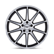 TSW TW004 Canard 19x10.5 Gloss Black w/Machined Face 25mm ET 72.56mm CB 5x114.3