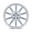 TSW TW004 Canard 19x10.5 Gloss Silver w/Machined Face 25mm ET 72.56mm CB 5x114.3