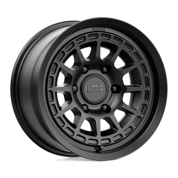 KMC Wheels KM719 Canyon 16x8 Satin Black 0mm ET 106.1mm CB 6x139.7