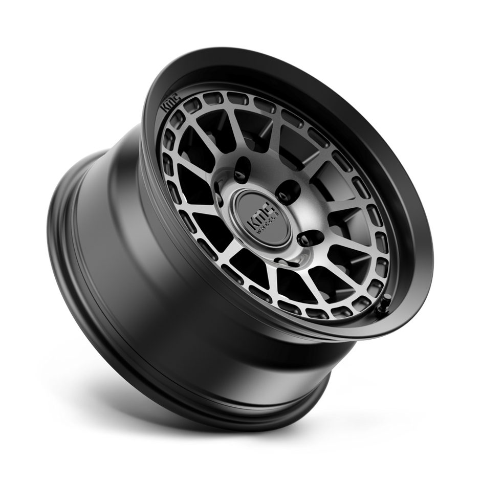 KMC Wheels KM719 Canyon 16x8 Satin Black w/Gray Tint 0mm ET 106.1mm CB 6x139.7
