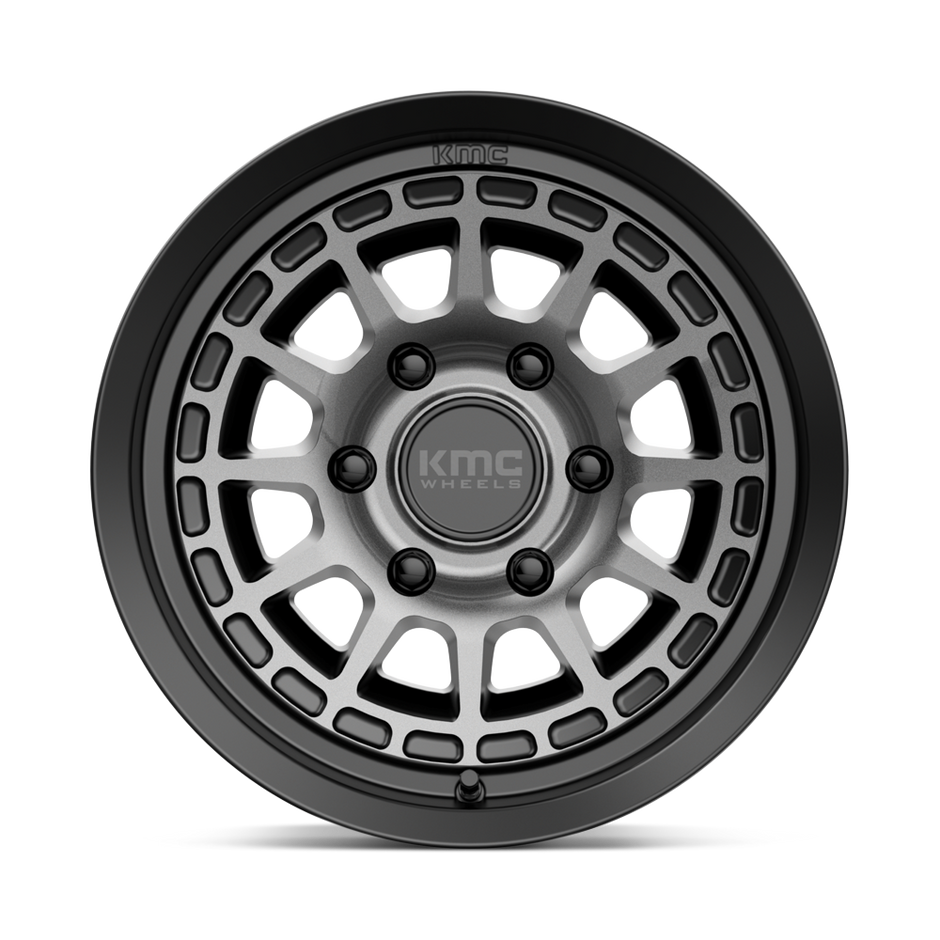 KMC Wheels KM719 Canyon 16x8 Satin Black w/Gray Tint 0mm ET 106.1mm CB 6x139.7