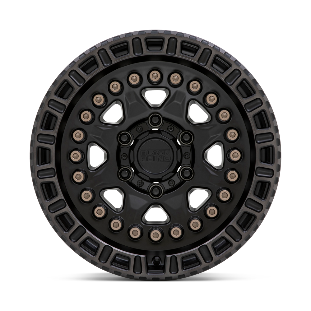 Black Rhino Hard Alloys Carbine 20x9 Matte Black w/Machined Tint Ring -18mm ET 112.1mm CB 6x139.7