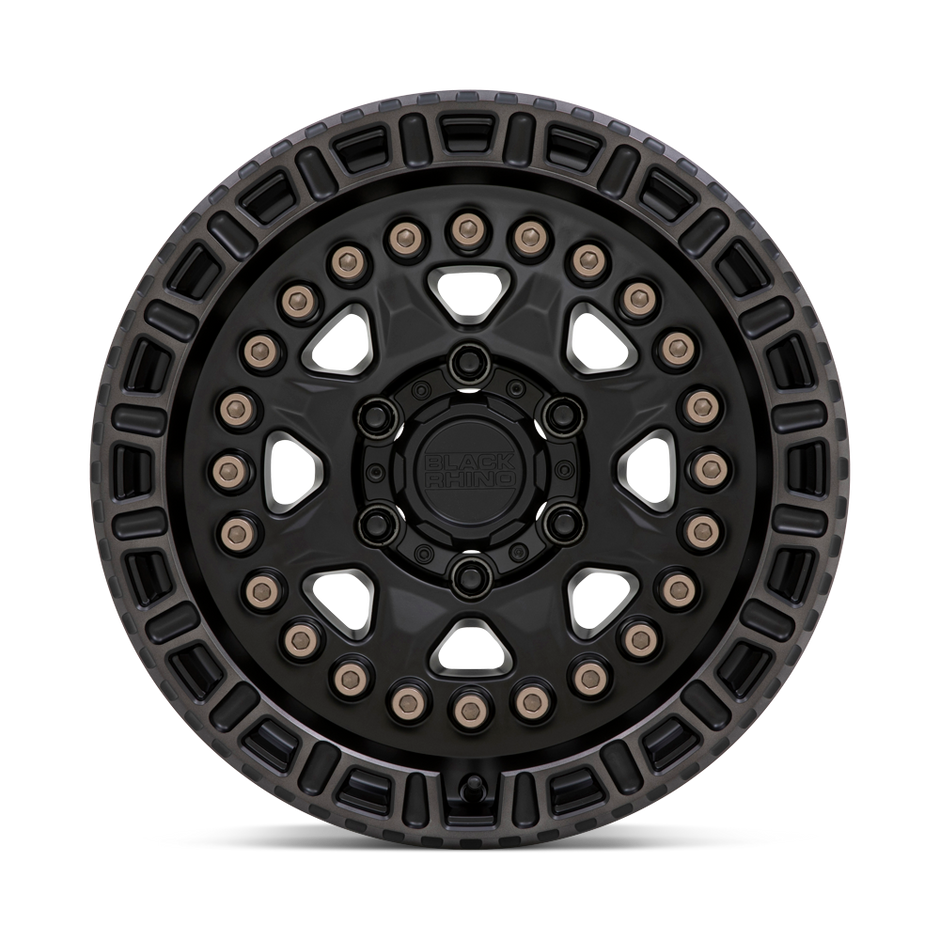 Black Rhino Hard Alloys Carbine 20x9 Matte Black w/Machined Tint Ring -18mm ET 112.1mm CB 6x139.7