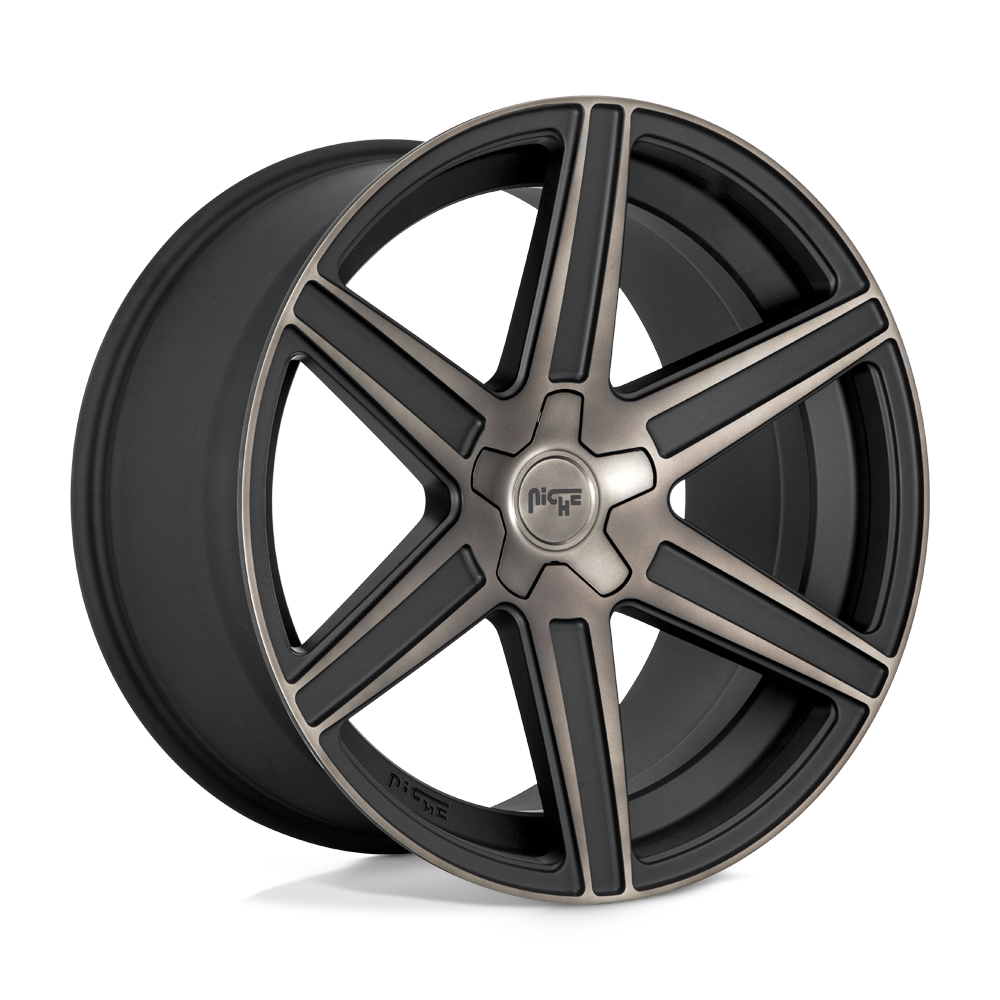 Niche M236 Carina 20x10.5 Matte Machined w/Double Dark Tint 40mm ET 66.56mm CB 5x112