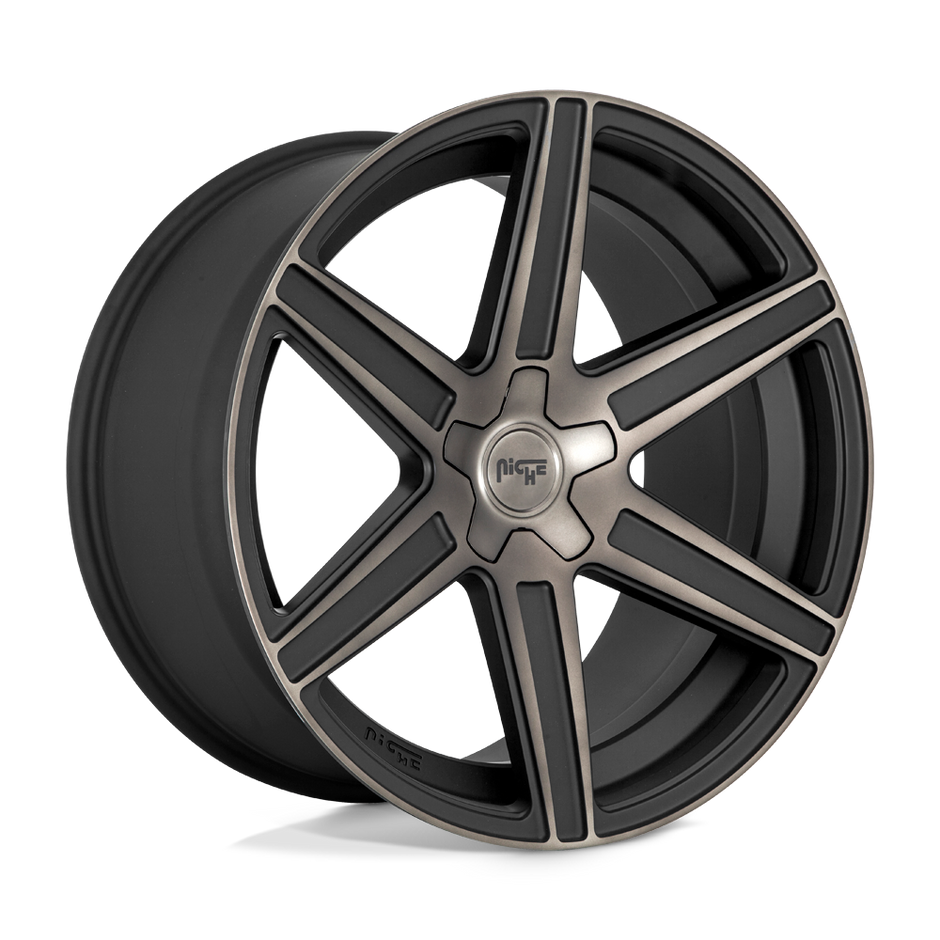 Niche M236 Carina 20x10.5 Matte Machined w/Double Dark Tint 40mm ET 66.56mm CB 5x112