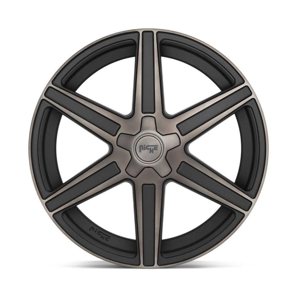 Niche M236 Carina 20x10.5 Matte Machined w/Double Dark Tint 40mm ET 66.56mm CB 5x112