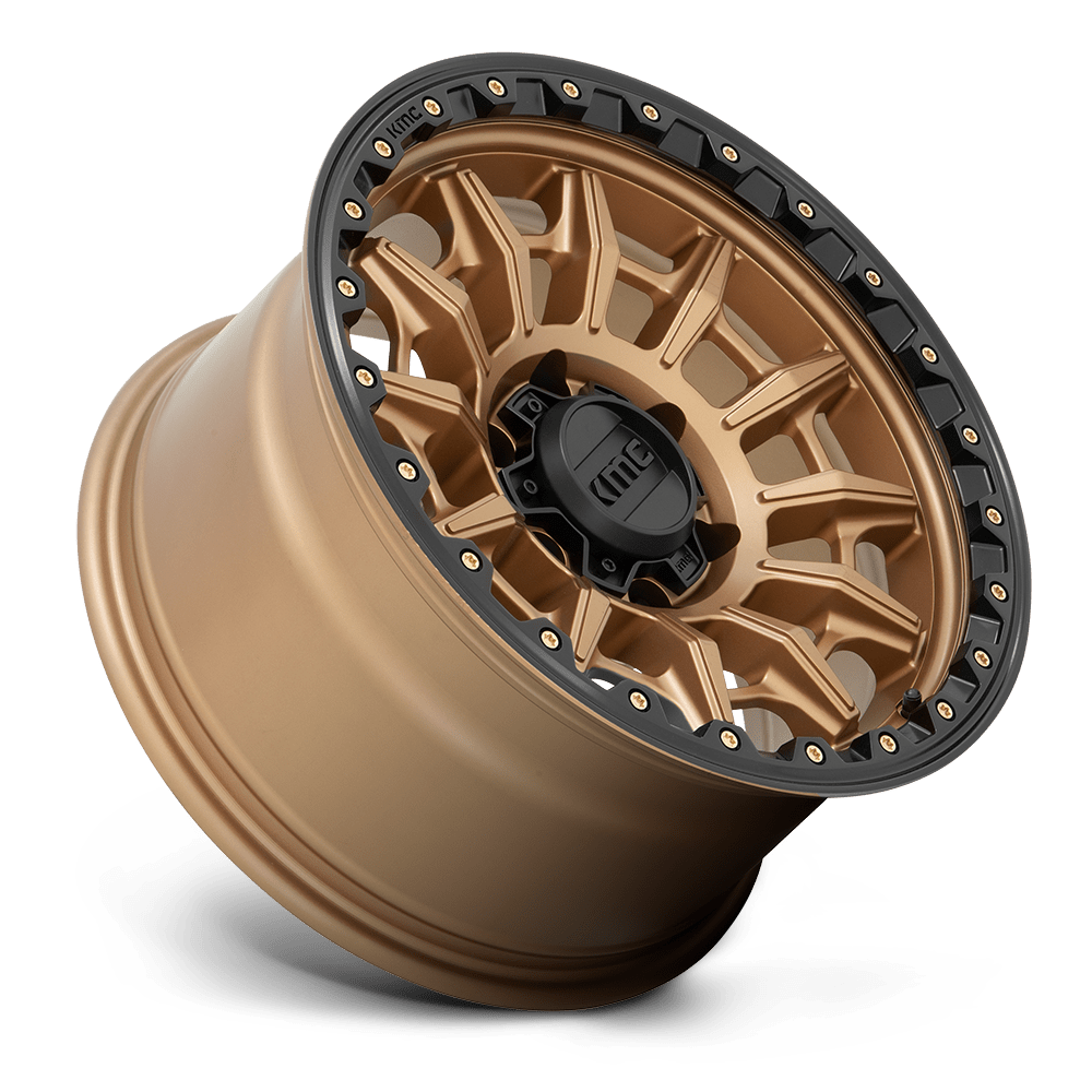 KMC Wheels KM547 Carnage 16x8 Matte Bronze w/Black Lip 0mm ET 106.1mm CB 6x139.7