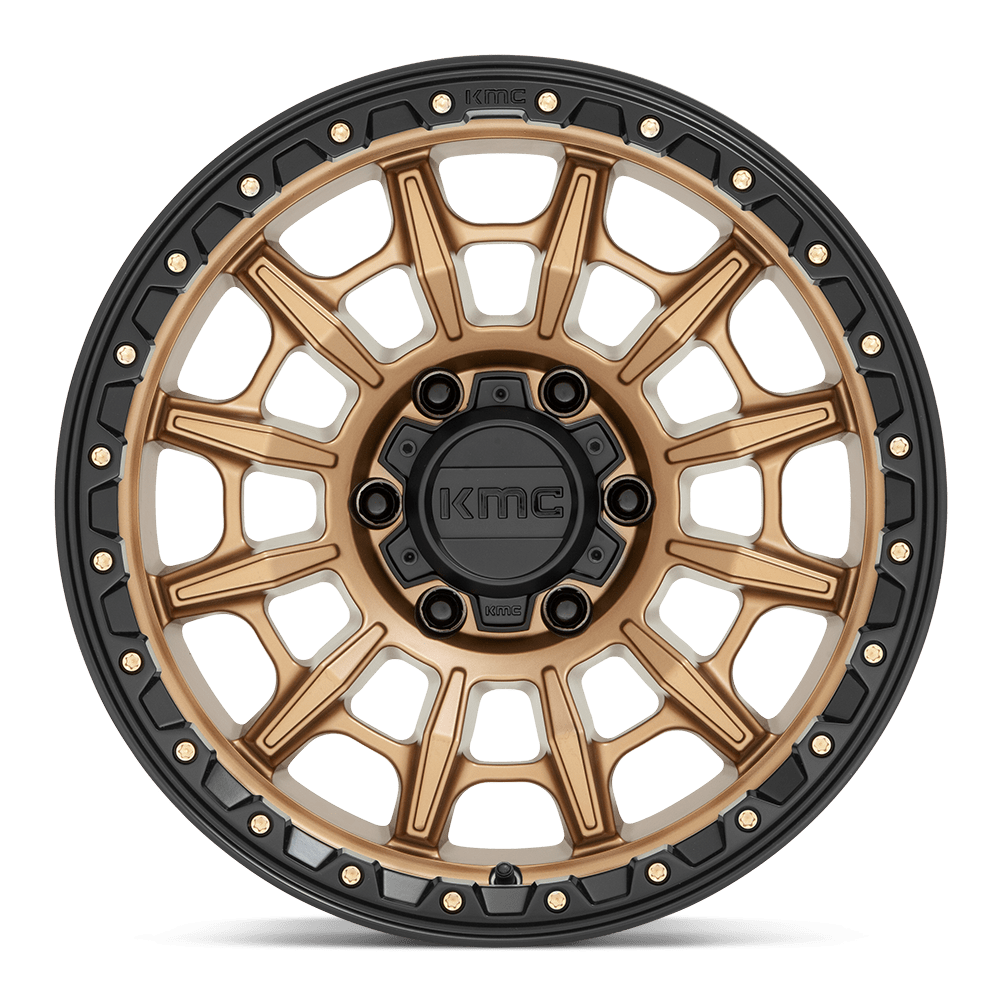 KMC Wheels KM547 Carnage 16x8 Matte Bronze w/Black Lip 0mm ET 106.1mm CB 6x139.7