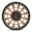 KMC Wheels KM547 Carnage 16x8 Matte Bronze w/Black Lip 0mm ET 106.1mm CB 6x139.7