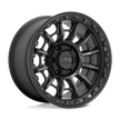 KMC Wheels KM547 Carnage 16x8 Satin Black w/Gray Tint 0mm ET 106.1mm CB 6x139.7
