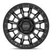 KMC Wheels KM547 Carnage 16x8 Satin Black w/Gray Tint 0mm ET 106.1mm CB 6x139.7