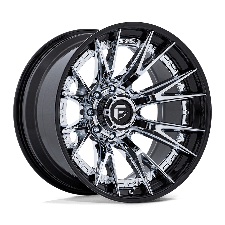 Fuel Wheels FC402 Catalyst 17x9 Chrome w/Gloss Black Lip 1mm ET 87.1mm CB 6x135