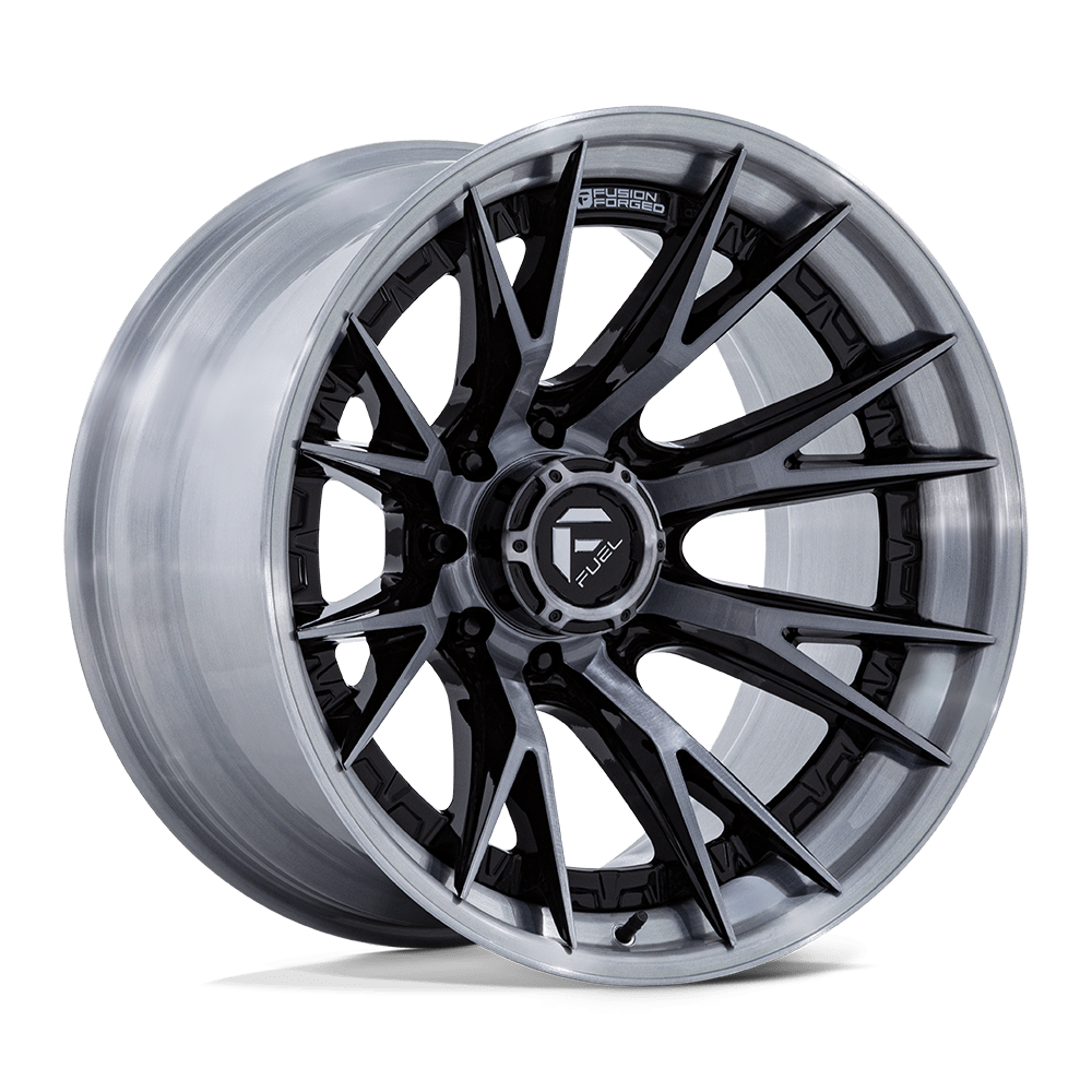 Fuel Wheels FC402 Catalyst 17x9 Gloss Black Brushed w/Dark Tint 1mm ET 87.1mm CB 6x135