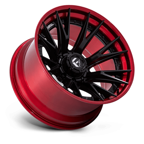 Fuel Wheels FC402 Catalyst 17x9 Matte Black w/Candy Red Lip 1mm ET 87.1mm CB 6x135