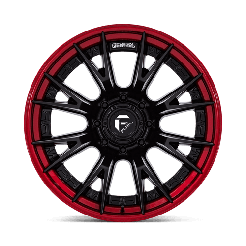 Fuel Wheels FC402 Catalyst 17x9 Matte Black w/Candy Red Lip 1mm ET 87.1mm CB 6x135