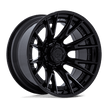 Fuel Wheels FC402 Catalyst 17x9 Matte Black w/Gloss Black Lip 1mm ET 87.1mm CB 6x135