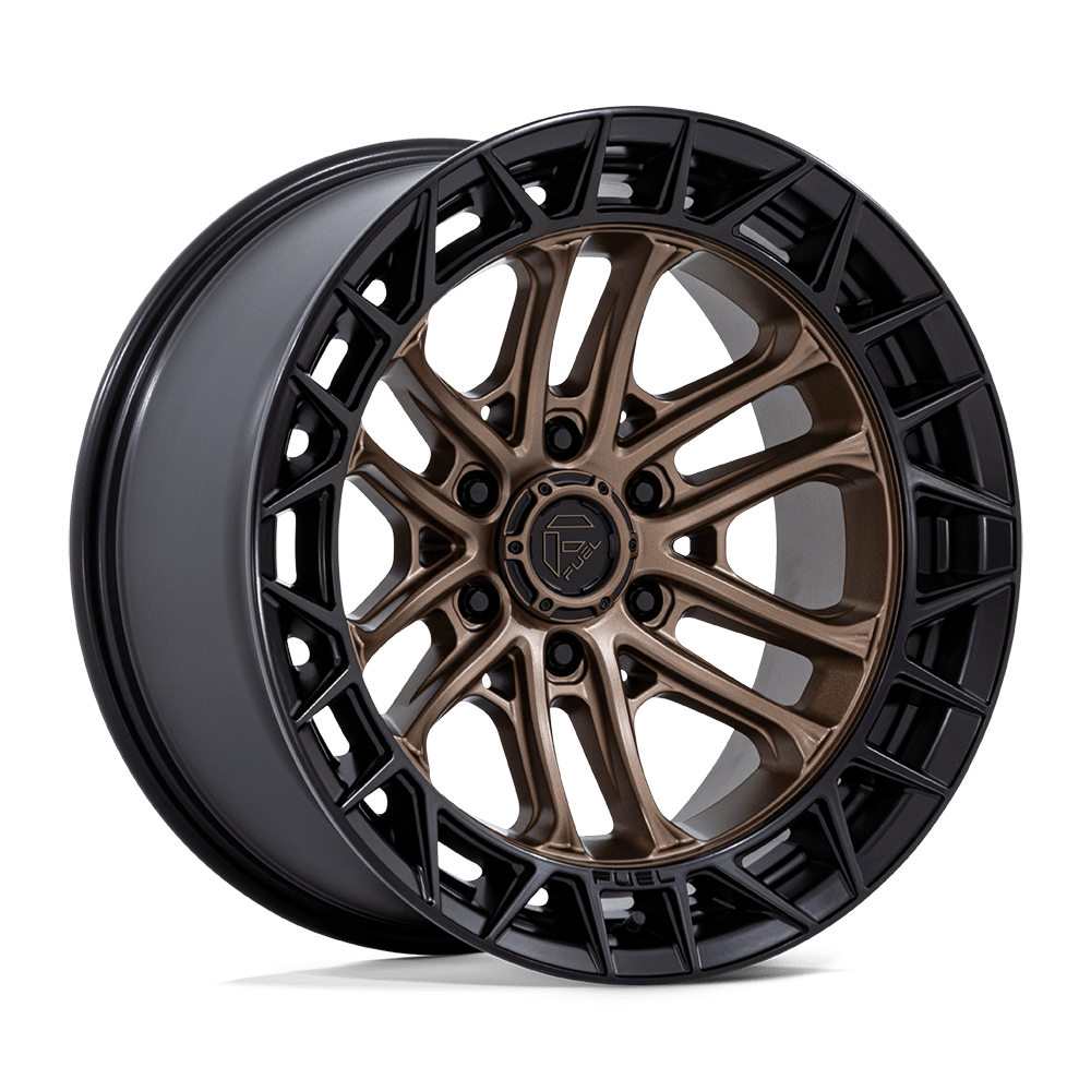 Fuel Wheels FC874 Celsius 17x9 Matte Bronze w/Matte Black Lip 1mm ET 87.1mm CB 6x135