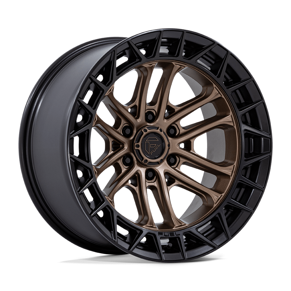 Fuel Wheels FC874 Celsius 17x9 Matte Bronze w/Matte Black Lip 1mm ET 87.1mm CB 6x135