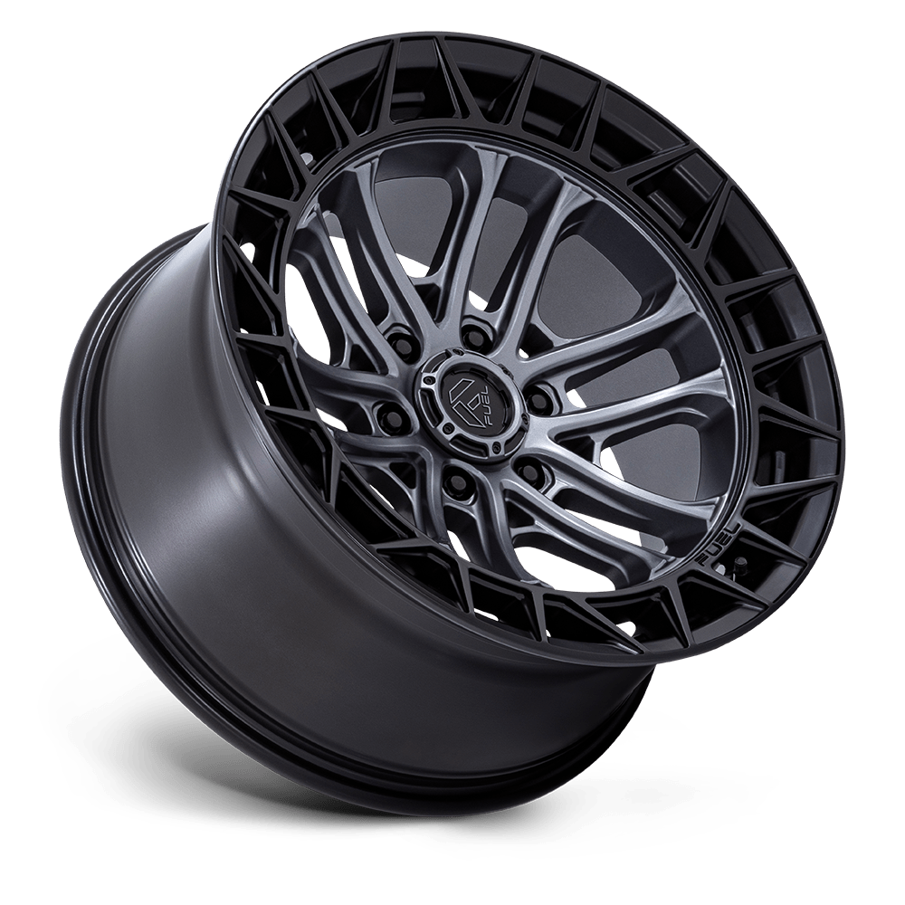 Fuel Wheels FC874 Celsius 17x9 Matte Gunmetal w/Matte Black Lip 1mm ET 87.1mm CB 6x135