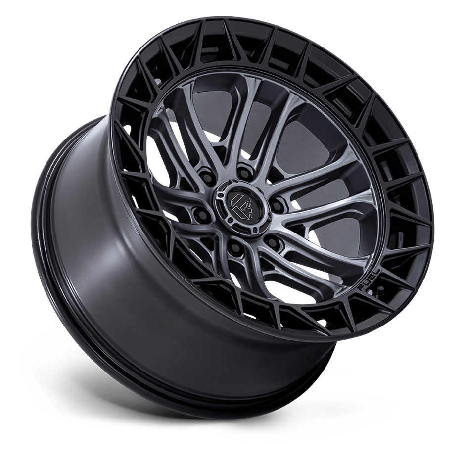 Fuel Wheels FC874 Celsius 17x9 Matte Gunmetal w/Matte Black Lip 1mm ET 87.1mm CB 6x135