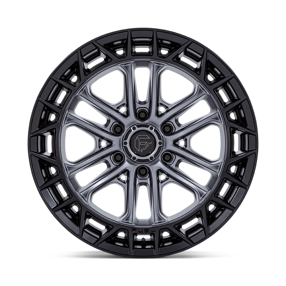 Fuel Wheels FC874 Celsius 17x9 Matte Gunmetal w/Matte Black Lip 1mm ET 87.1mm CB 6x135