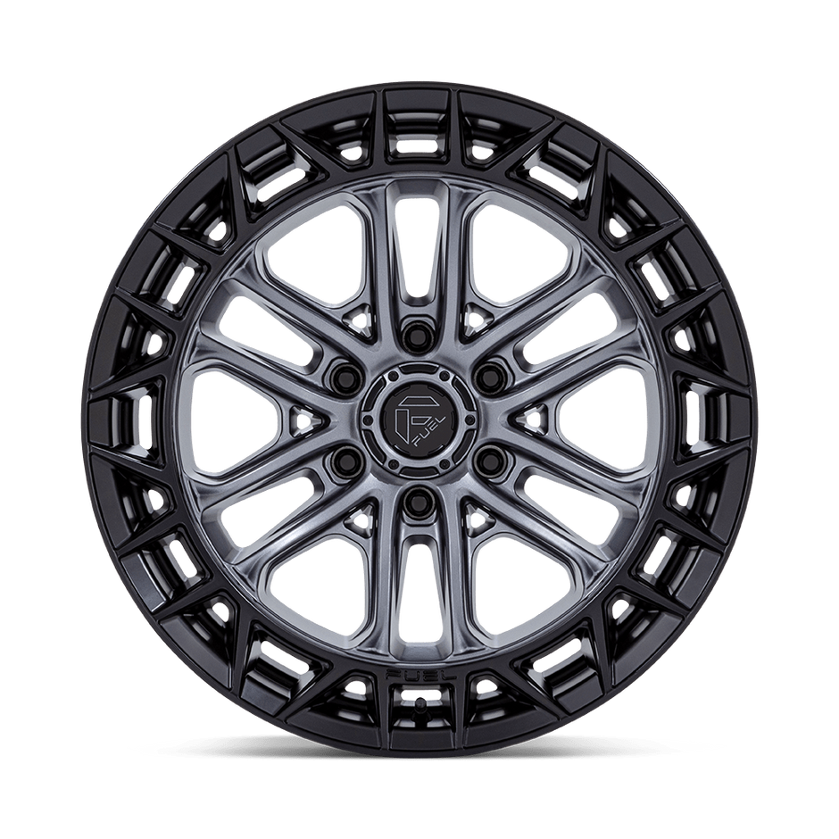 Fuel Wheels FC874 Celsius 17x9 Matte Gunmetal w/Matte Black Lip 1mm ET 87.1mm CB 6x135