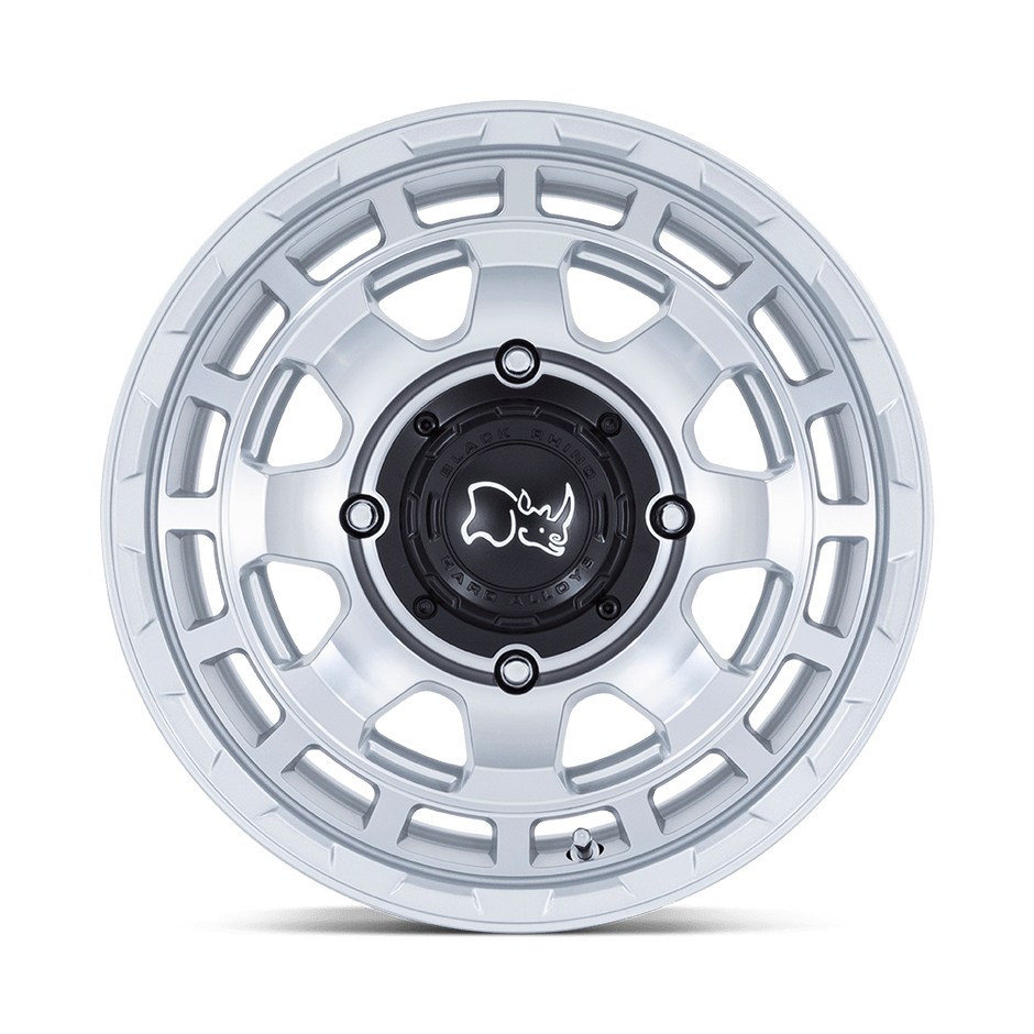 Black Rhino Hard Alloys Chamber UTV 15x7 Hyper Silver w/Machined Face 10mm ET 115.1mm CB 4x156