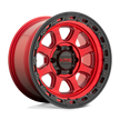 KMC Wheels KM548 Chase 20x9 Candy Red w/Black Lip 0mm ET 71.5mm CB 5x127