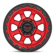 KMC Wheels KM548 Chase 20x9 Candy Red w/Black Lip 0mm ET 71.5mm CB 5x127
