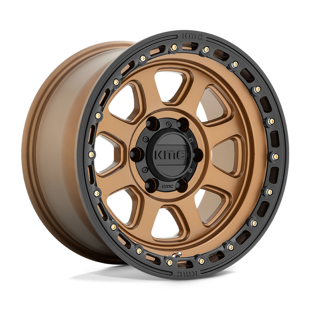 KMC Wheels KM548 Chase 20x9 Matte Bronze w/Black Lip 0mm ET 71.5mm CB 5x127