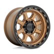 KMC Wheels KM548 Chase 20x9 Matte Bronze w/Black Lip 0mm ET 71.5mm CB 5x127
