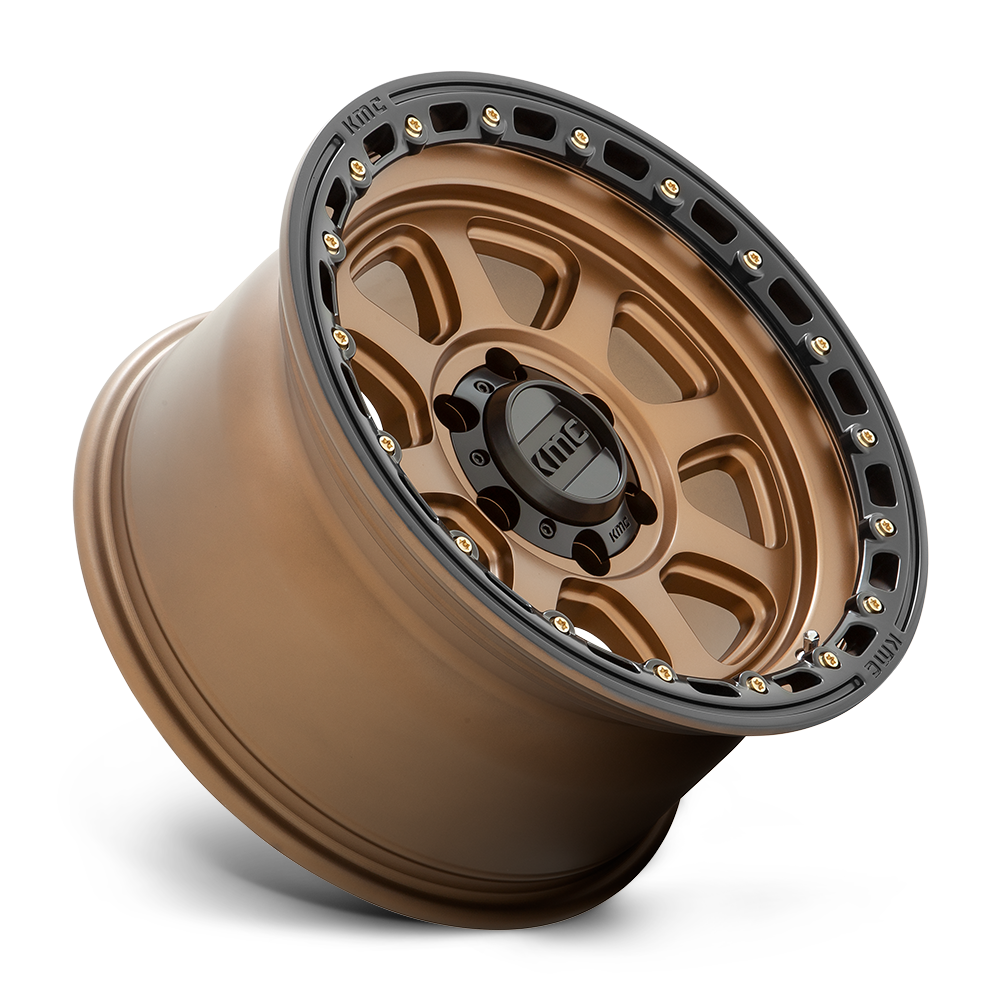 KMC Wheels KM548 Chase 20x9 Matte Bronze w/Black Lip 0mm ET 71.5mm CB 5x127