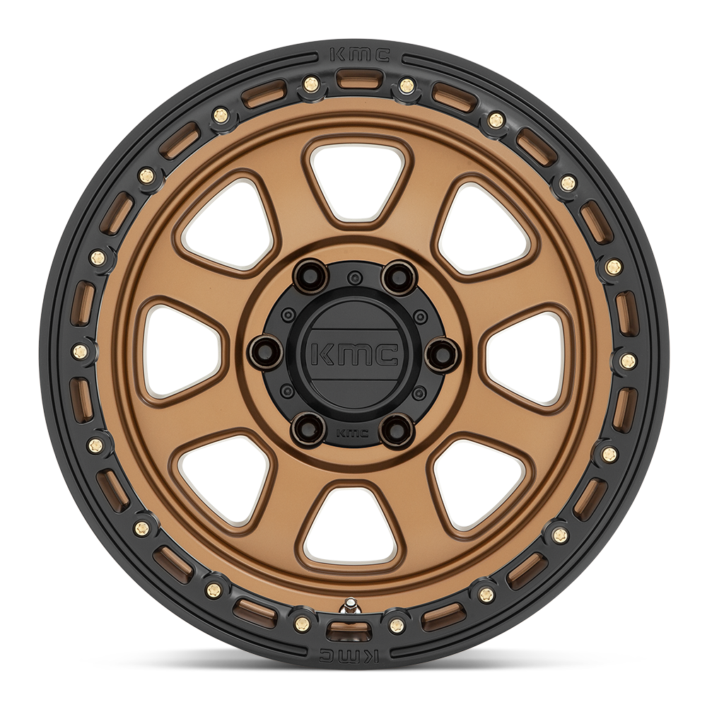 KMC Wheels KM548 Chase 20x9 Matte Bronze w/Black Lip 0mm ET 71.5mm CB 5x127