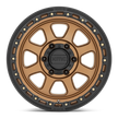 KMC Wheels KM548 Chase 20x9 Matte Bronze w/Black Lip 0mm ET 71.5mm CB 5x127