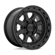 KMC Wheels KM548 Chase 20x9 Satin Black w/Gloss Black Lip 0mm ET 71.5mm CB 5x127