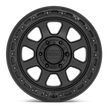KMC Wheels KM548 Chase 20x9 Satin Black w/Gloss Black Lip 0mm ET 71.5mm CB 5x127