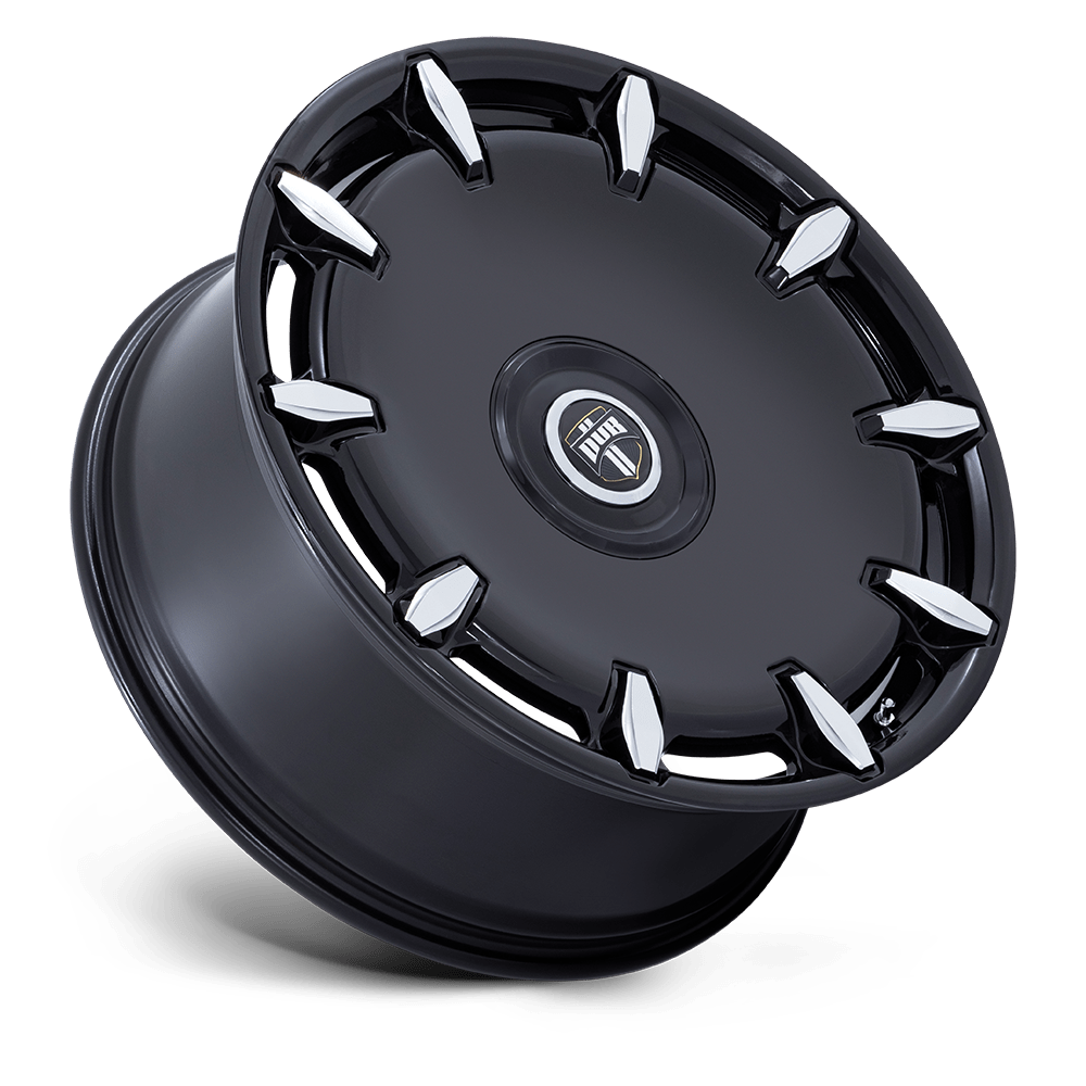 DUB Wheels DC271 Cheef 24x9 Gloss Black Milled 38mm ET 74.1mm CB 5x115/5x120