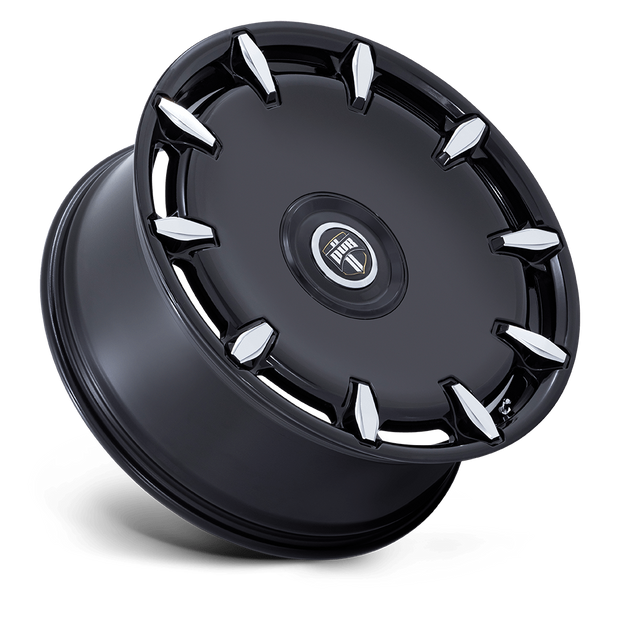 DUB Wheels DC271 Cheef 26x10 Gloss Black Milled 30mm ET 106.1mm CB 6x135/6x139.7