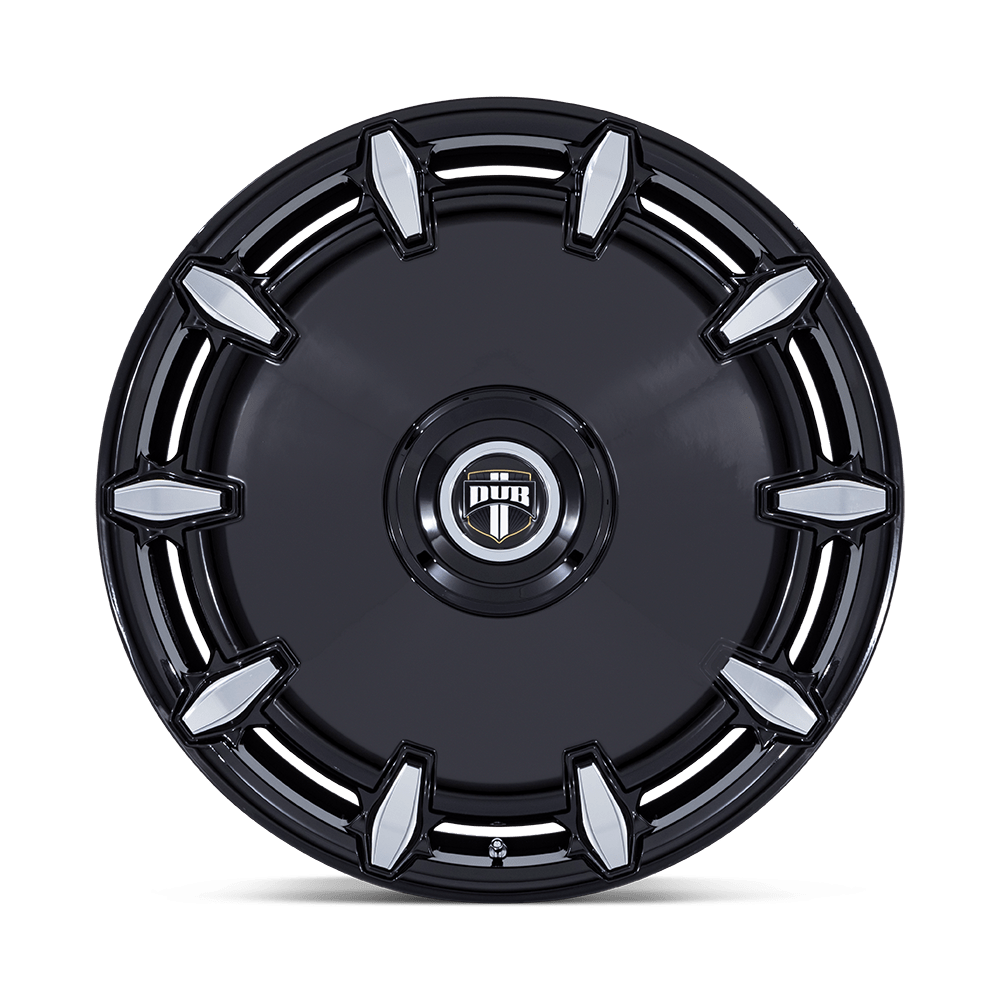 DUB Wheels DC271 Cheef 24x9 Gloss Black Milled 38mm ET 74.1mm CB 5x115/5x120