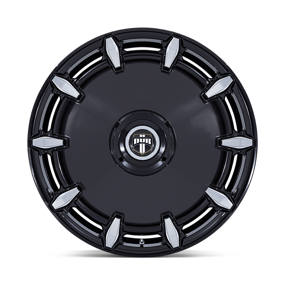 DUB Wheels DC271 Cheef 24x9 Gloss Black Milled 38mm ET 74.1mm CB 5x115/5x120