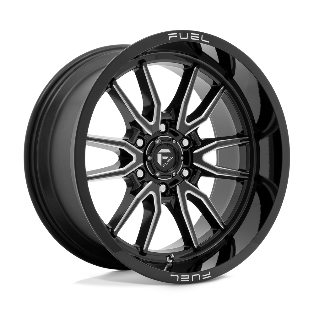 Fuel Wheels D761 Clash 17x9 Gloss Black Milled -12mm ET 106.1mm CB 6x139.7