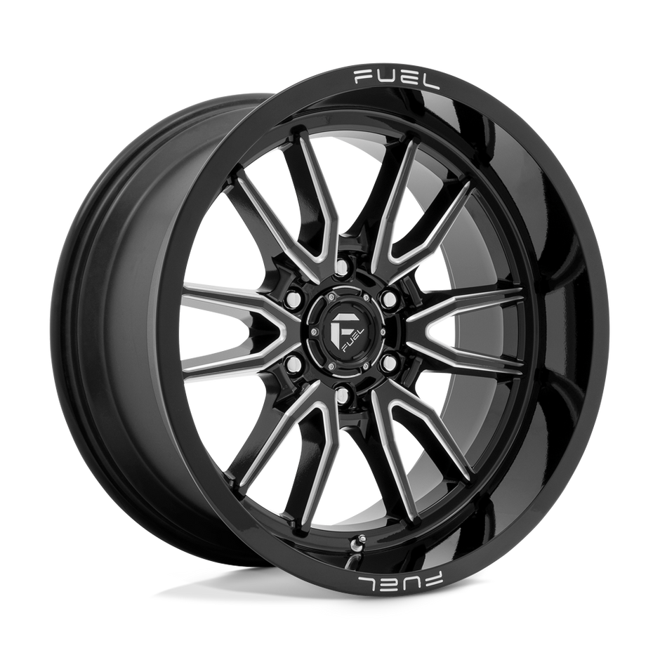 Fuel Wheels D761 Clash 17x9 Gloss Black Milled -12mm ET 106.1mm CB 6x139.7