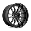 Fuel Wheels D761 Clash 17x9 Gloss Black Milled -12mm ET 106.1mm CB 6x139.7