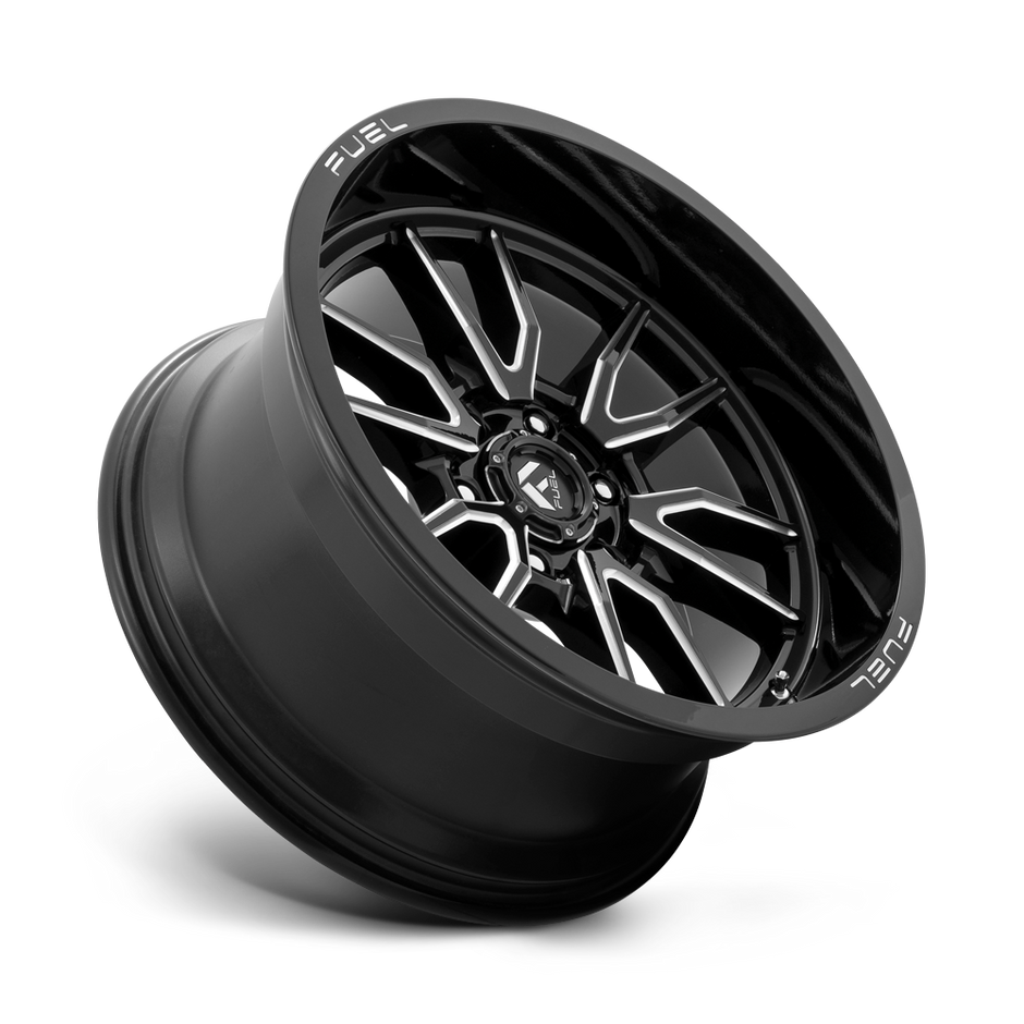 Fuel Wheels D761 Clash 17x9 Gloss Black Milled -12mm ET 106.1mm CB 6x139.7