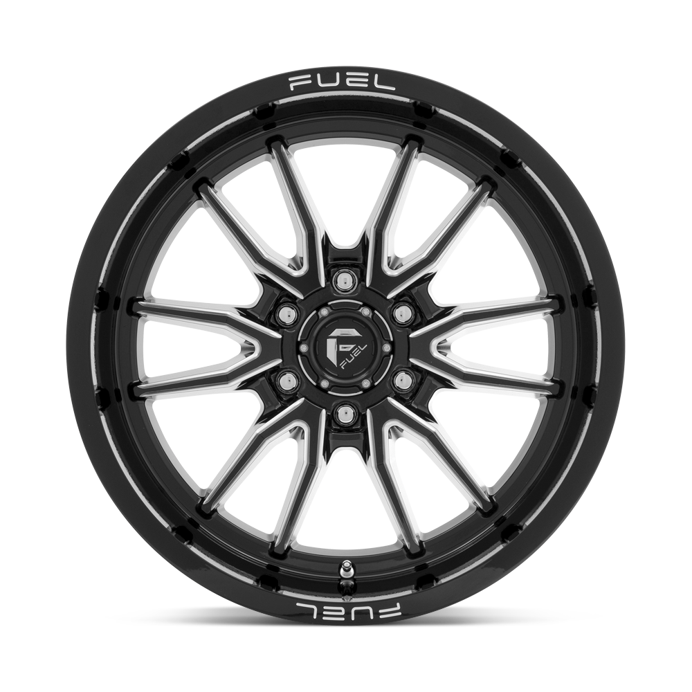 Fuel Wheels D761 Clash 17x9 Gloss Black Milled -12mm ET 106.1mm CB 6x139.7