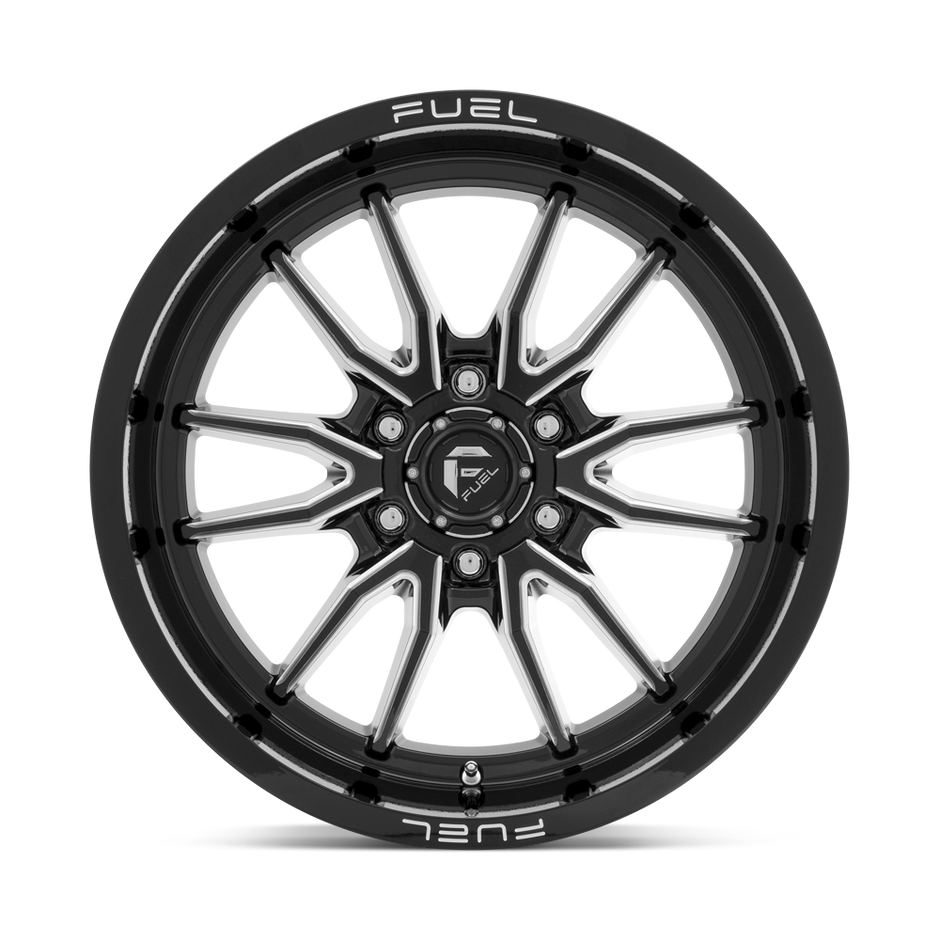 Fuel Wheels D761 Clash 17x9 Gloss Black Milled -12mm ET 106.1mm CB 6x139.7