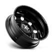 American Force Classic DRW forged wheels in gloss black milled finish, rear side profile view