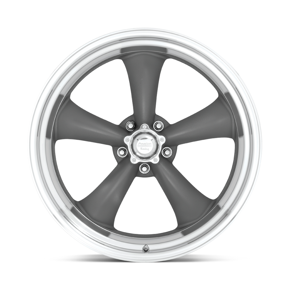 American Racing - VN215 - Classic Torq Thrust II - 14x7/0mm ET - 5x114.3 - Mag Gray w/Machined Lip